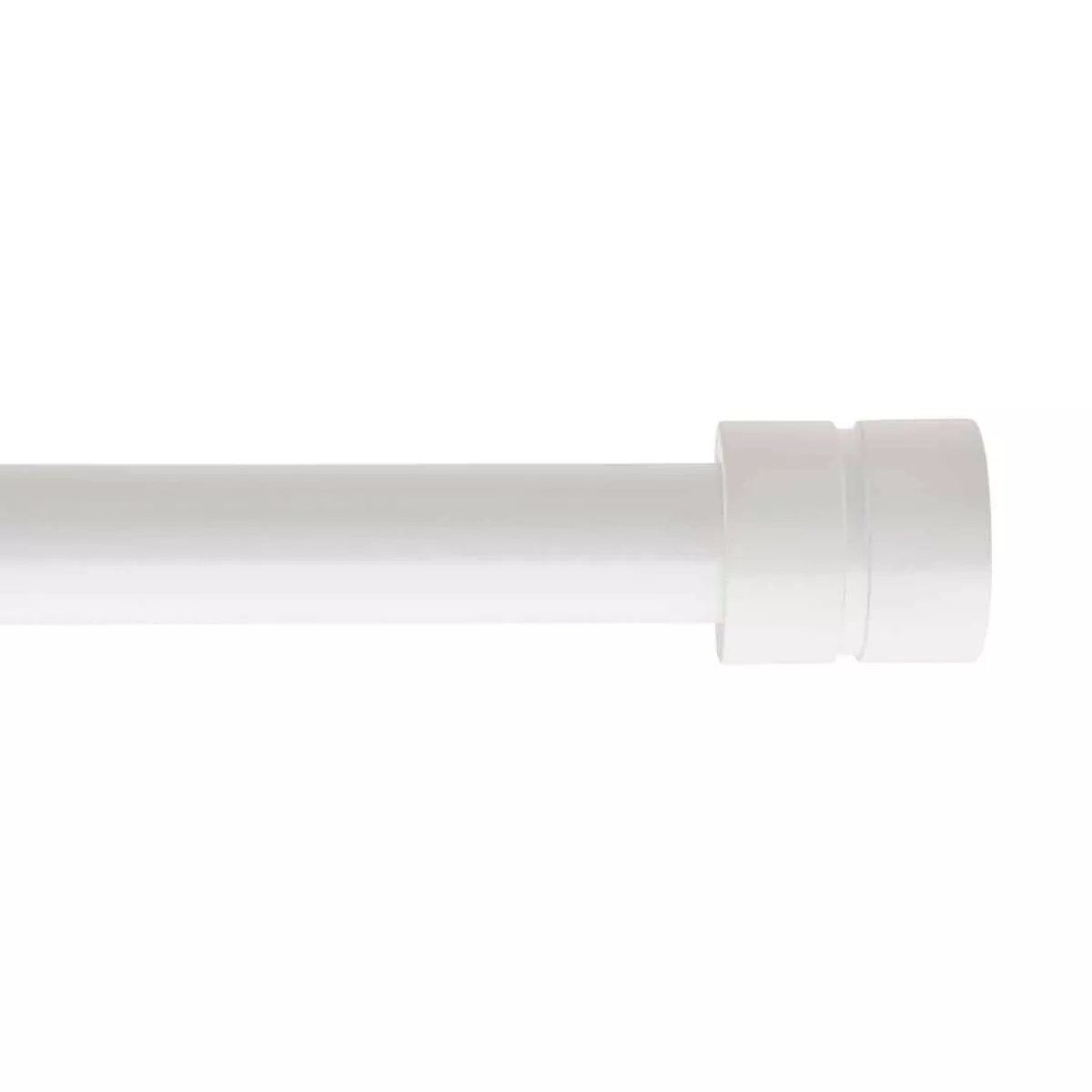 Kit asta tenda estensibile (L210 - L380 cm / D28 mm) Cesena Bianco opaco