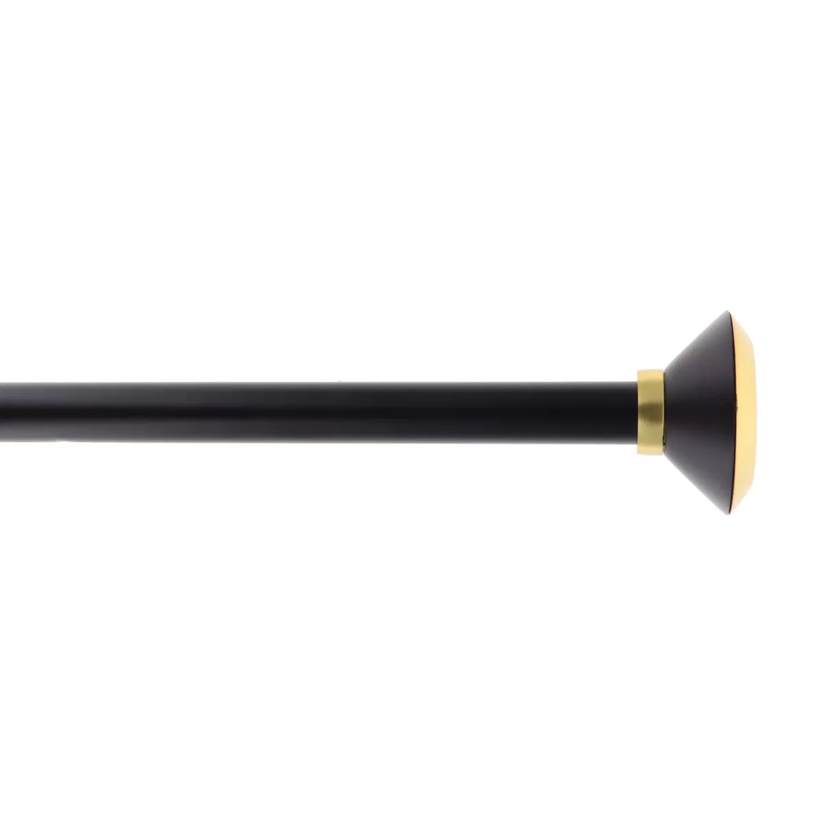 Kit asta tenda estensibile (L210 - L380 cm / D19 mm) Coni Oro e Nero