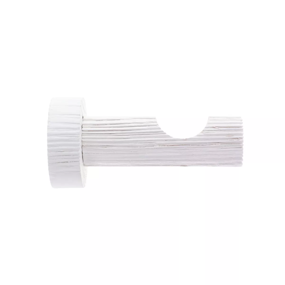 Support asta tenda in legno cerusato (L70 x P 28 mm) Soren Bianco