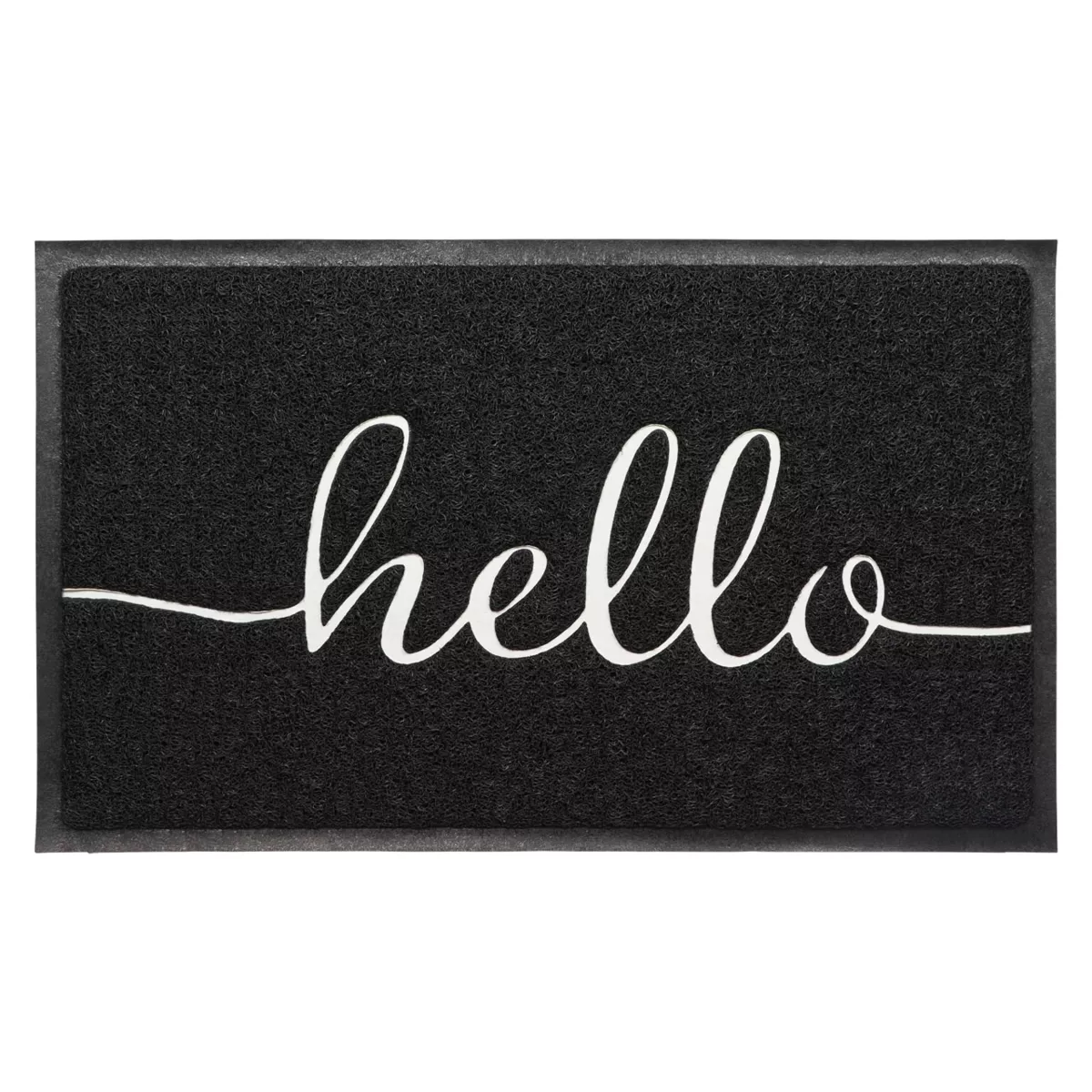 Tappeto d'ingresso antiscivolo (45 x 75 cm) Hello Bianco