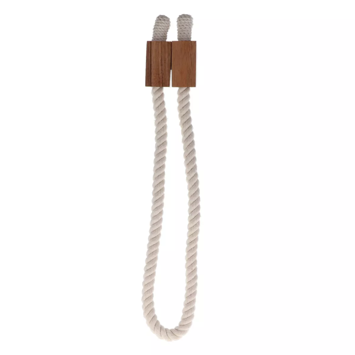 Fermaglio tenda magnetico in cotone Leon Avorio