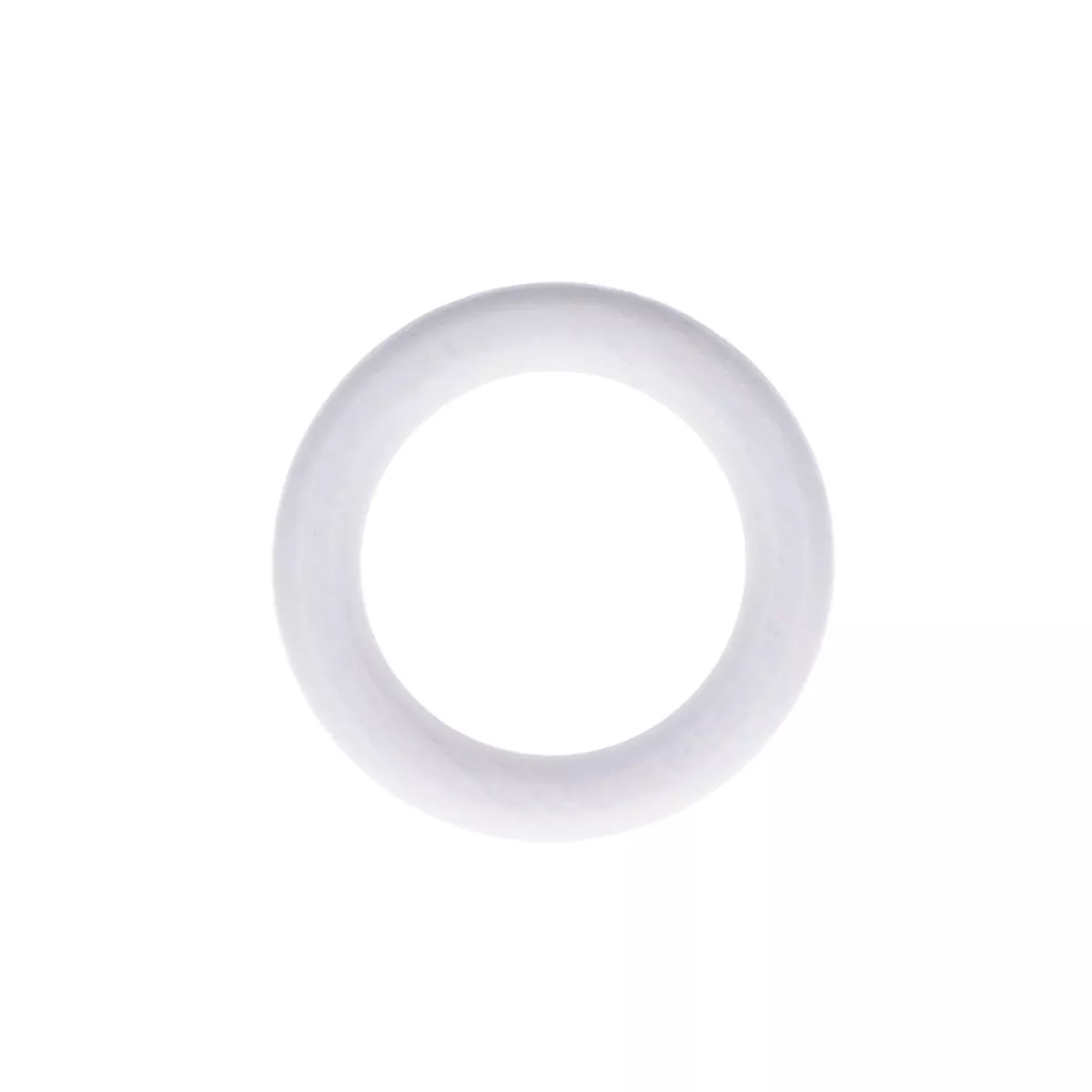 Set di 8 anelli per bastone per tende in legno cerusato (D28 mm) Soren Bianco