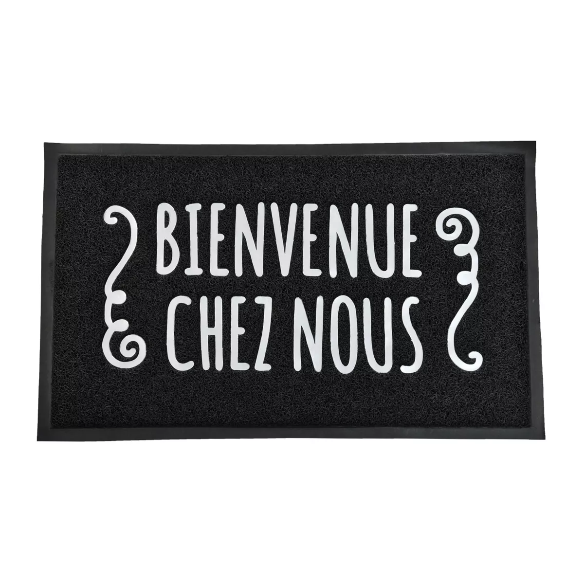 Tappeto d'ingresso (75cm) Bienvenue Nero