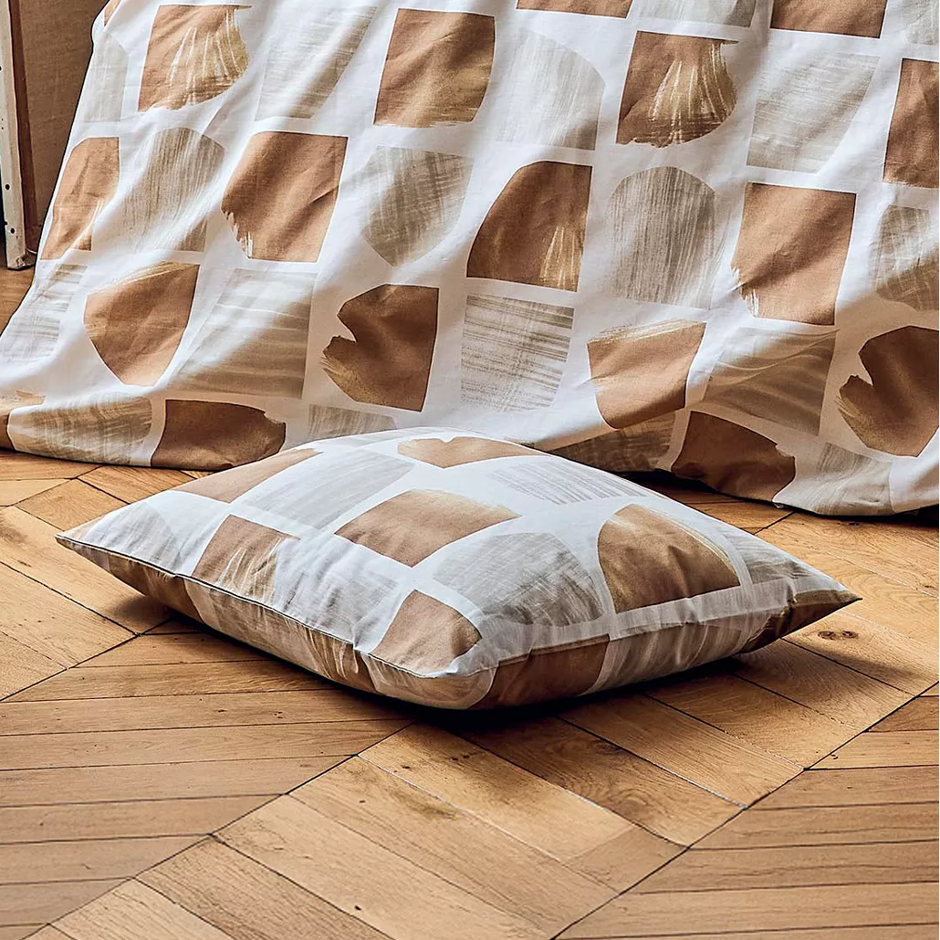 Federa rettangolare in cotone (50 x 70 cm) Arty Marrone seppia