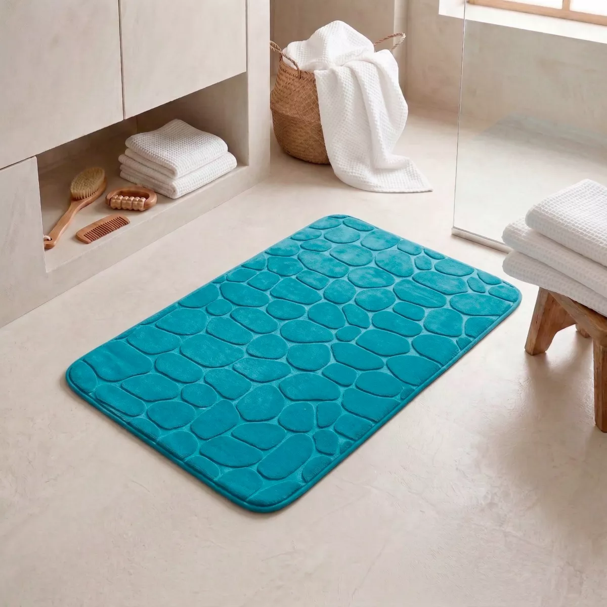 Tappeto bagno (80 cm) Ari Blu anatra