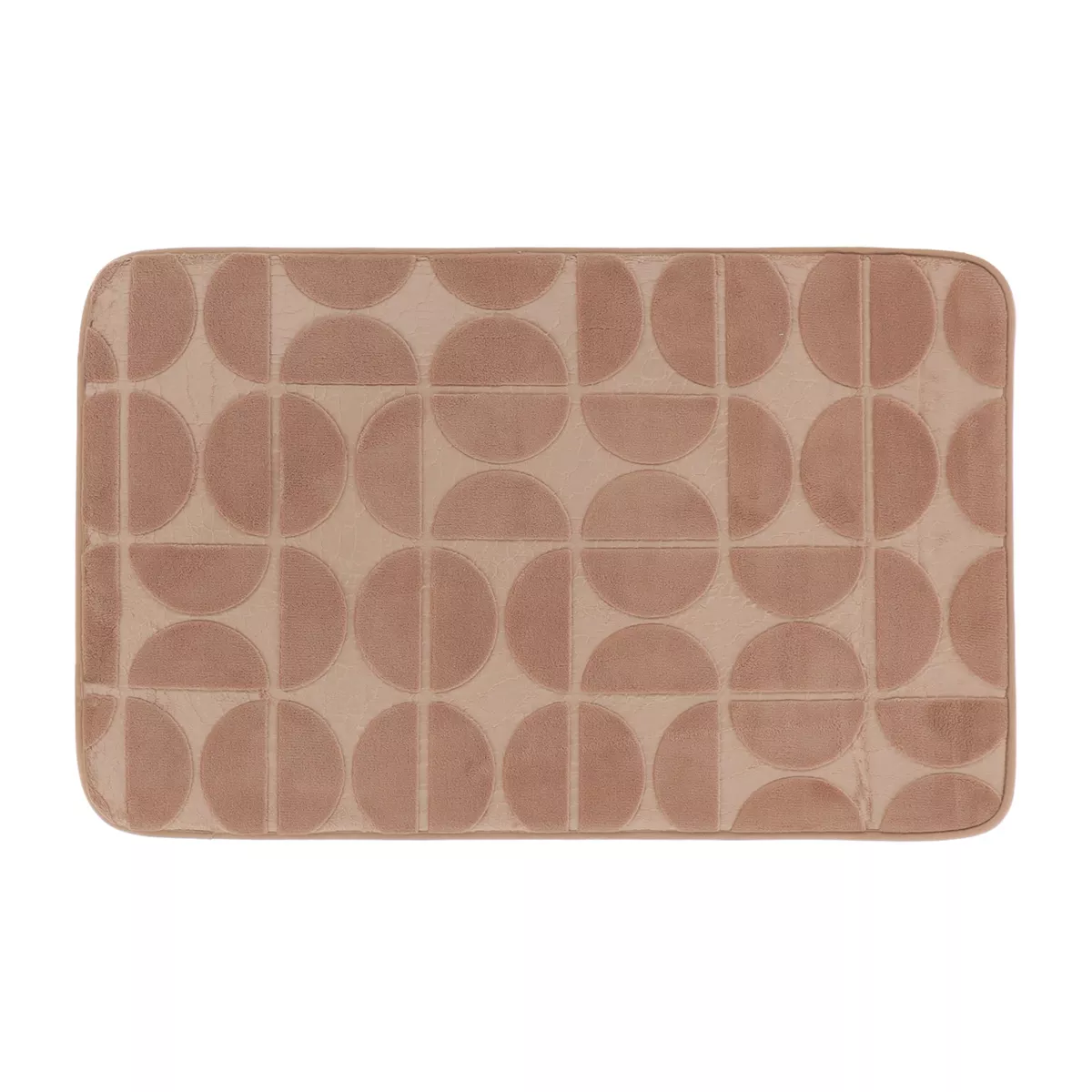 Tappeto da bagno rettangolare in memory foam (50 x 80 cm) Motivo Cappuccino