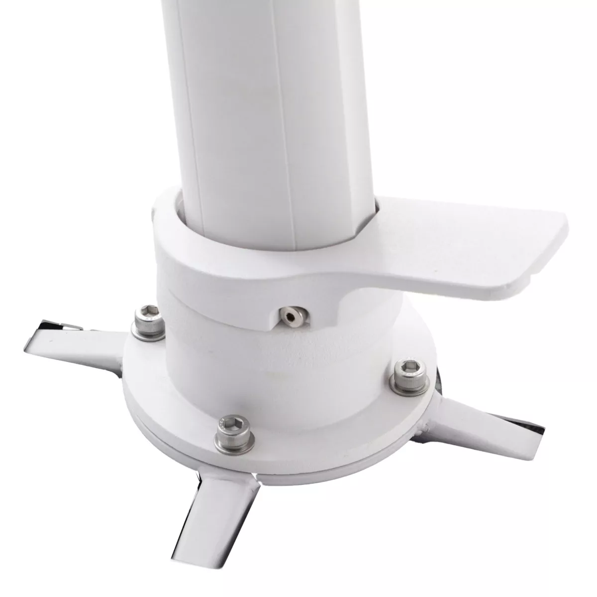 Ombrellone sporgente rettangolare in alluminio con base (3 x 4 m) Elyra Bianco e Beige