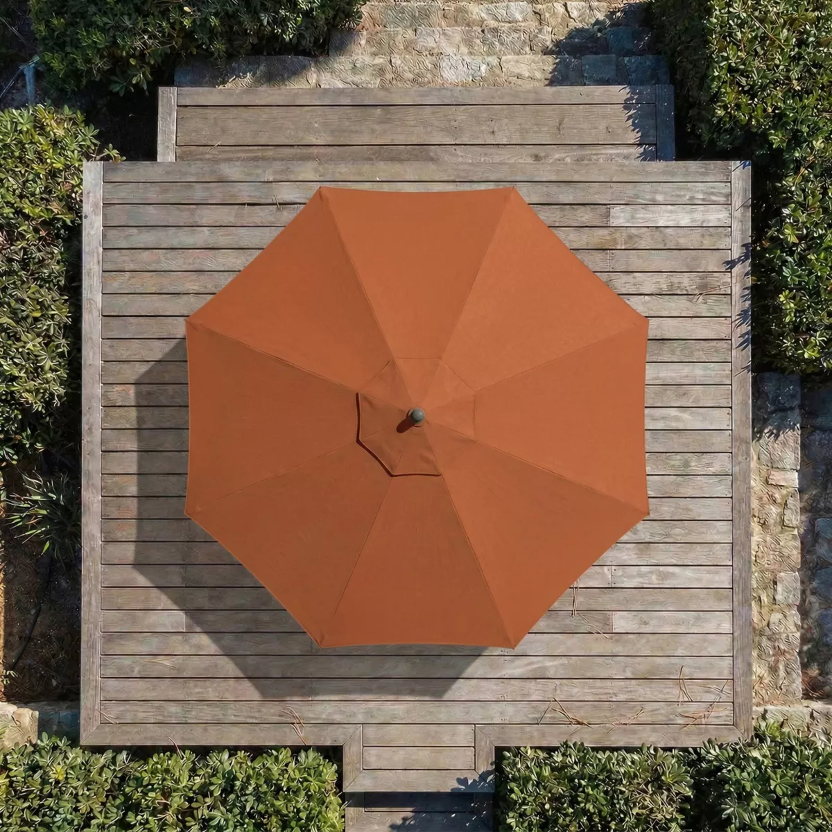 Tessuto per ombrellone rotondo (D3,3 m) Terracotta