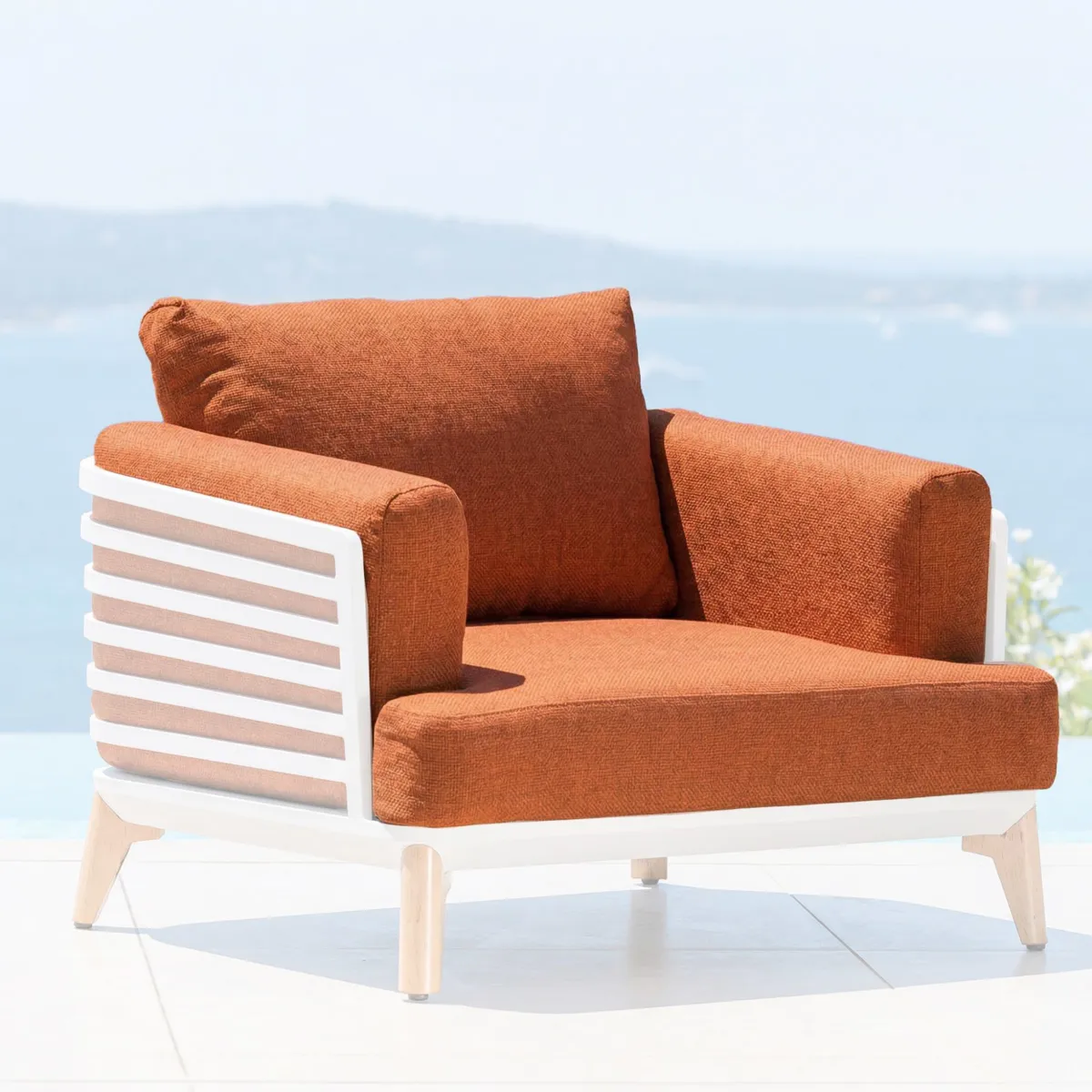 Copricuscini di ricambio per Poltrona Monte Carlo Terracotta