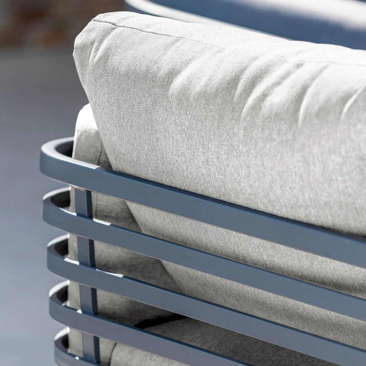 Salon de jardin aluminium 9 places 12 pcs Monte Carlo Gris anthracite et gris clair