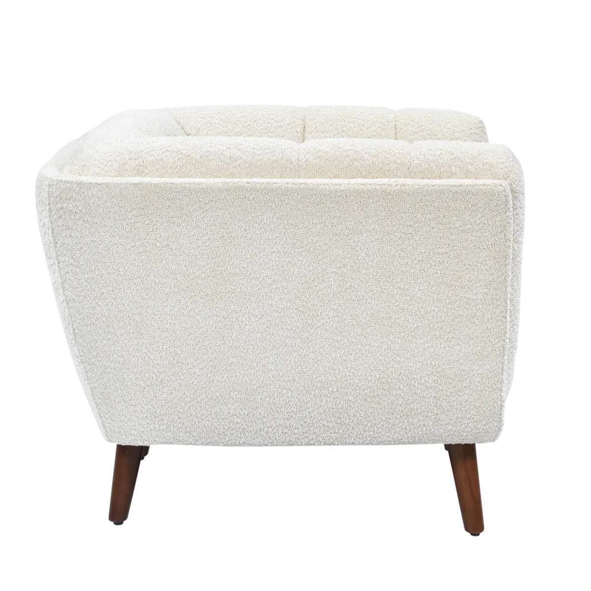 Poltrona in bouclé (seduta 45 cm) Rory Ecru