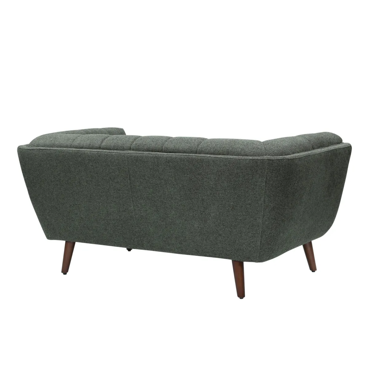 Canapé droit 2 places tissu (164 cm) Rory Vert foncé