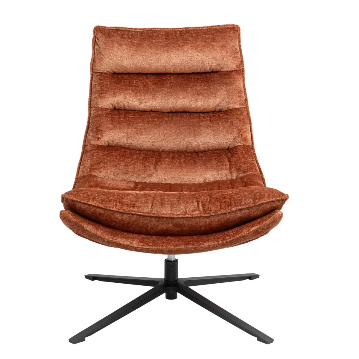 Poltrona girevole in tessuto (seduta 45 cm) Brava Rame
