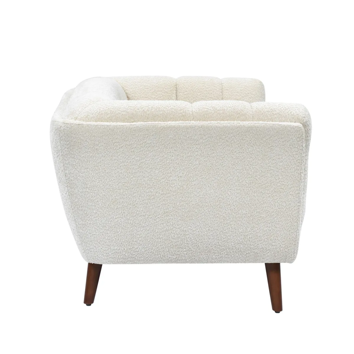 Divano diritto 2 posti in bouclé (164 cm) Rory Ecru