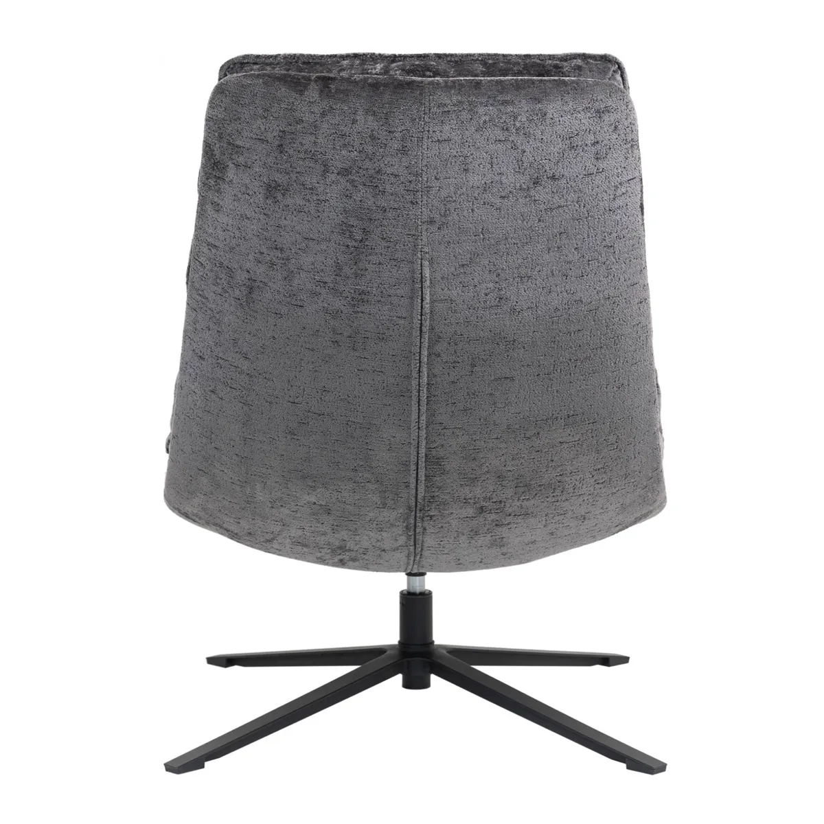 Poltrona girevole in tessuto (seduta 45 cm) Brava Grigio scuro
