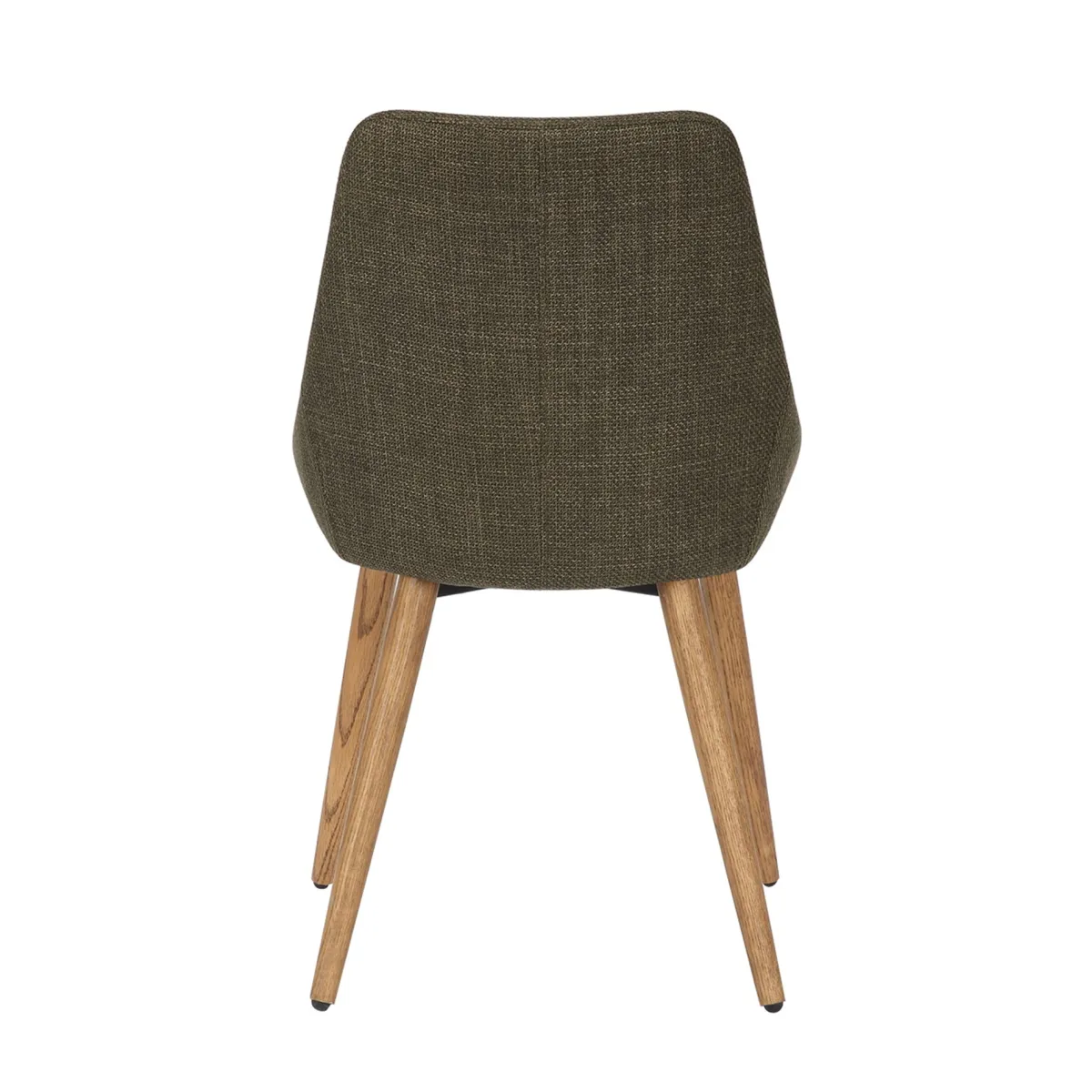 Set di 2 sedie da pranzo in tessuto (seduta 47 cm) Juno Verde cachi
