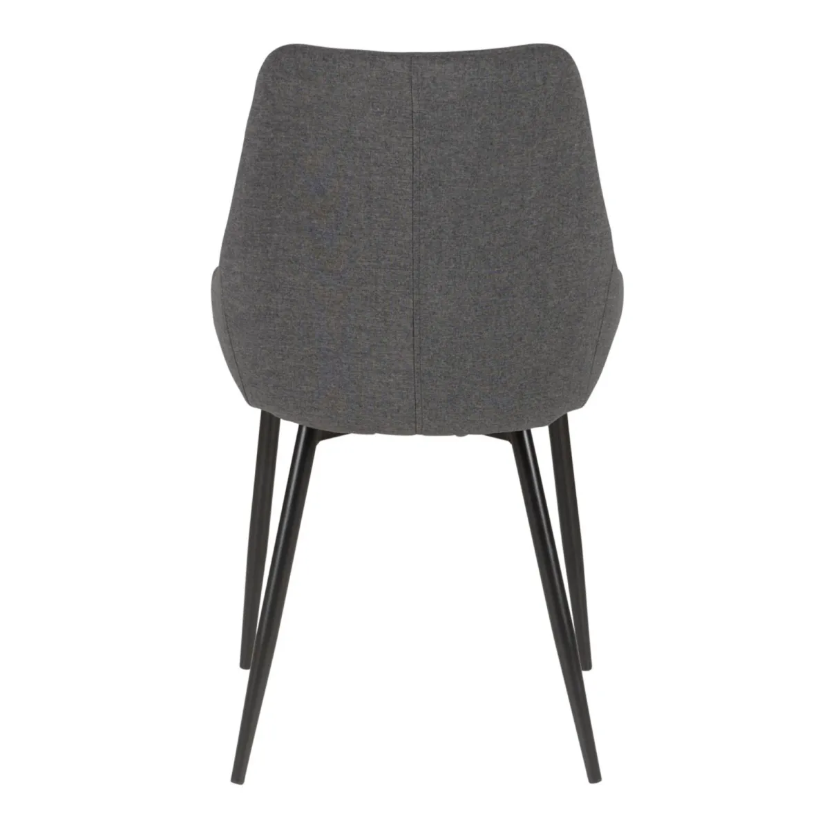 LOT DE 2  Chaise en tissu gris foncŽ - L x P x H : 48 x 55 x 84 cm BARI
