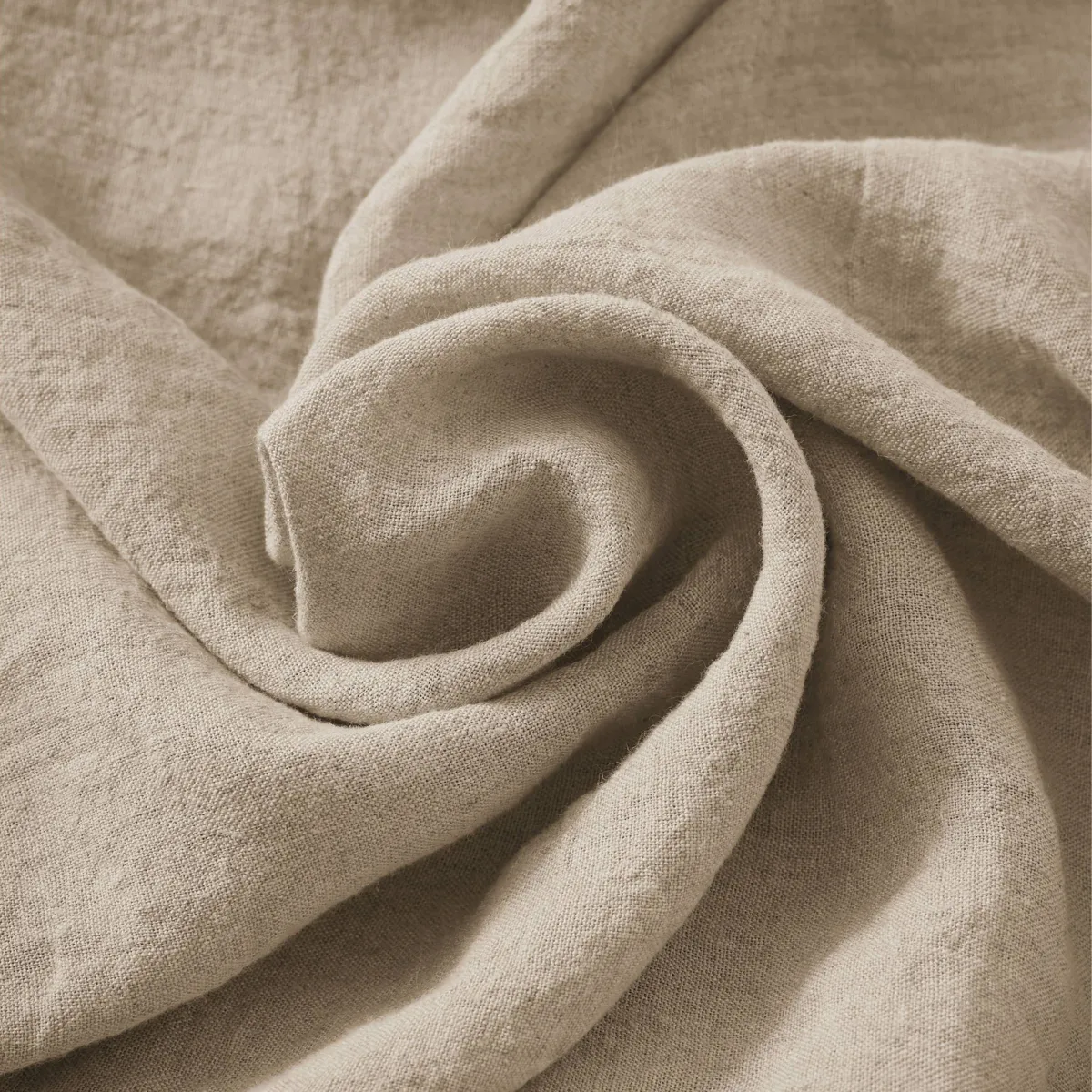 Sábana bajera lino lavado (180 cm) Louise Beige 2
