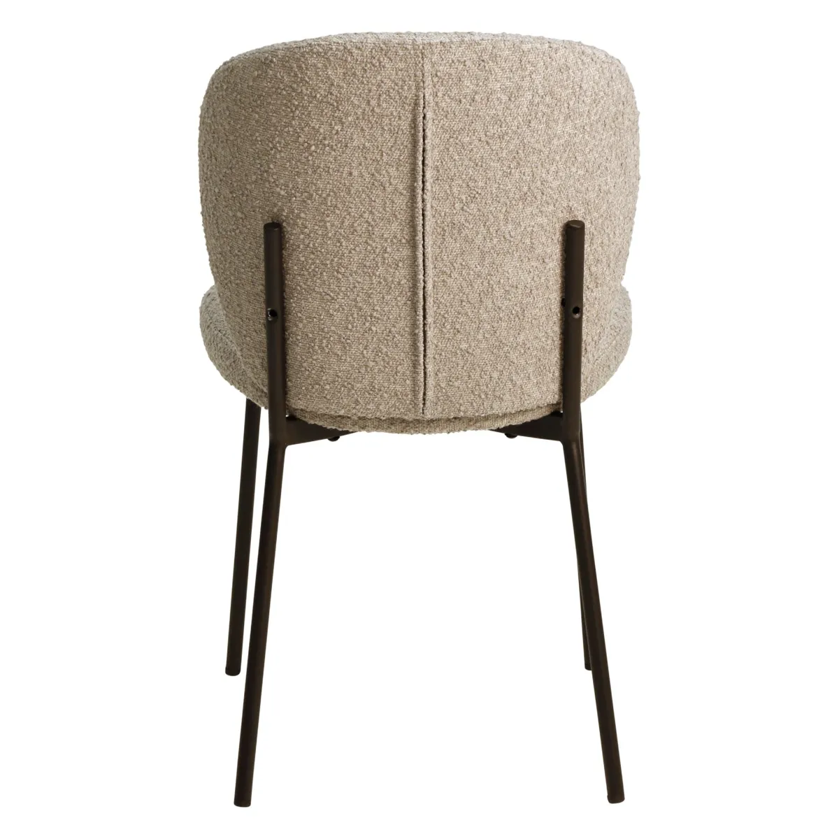 Set di 2 sedie da pranzo in bouclé (seduta 48,5 cm) Isla Beige sabbia