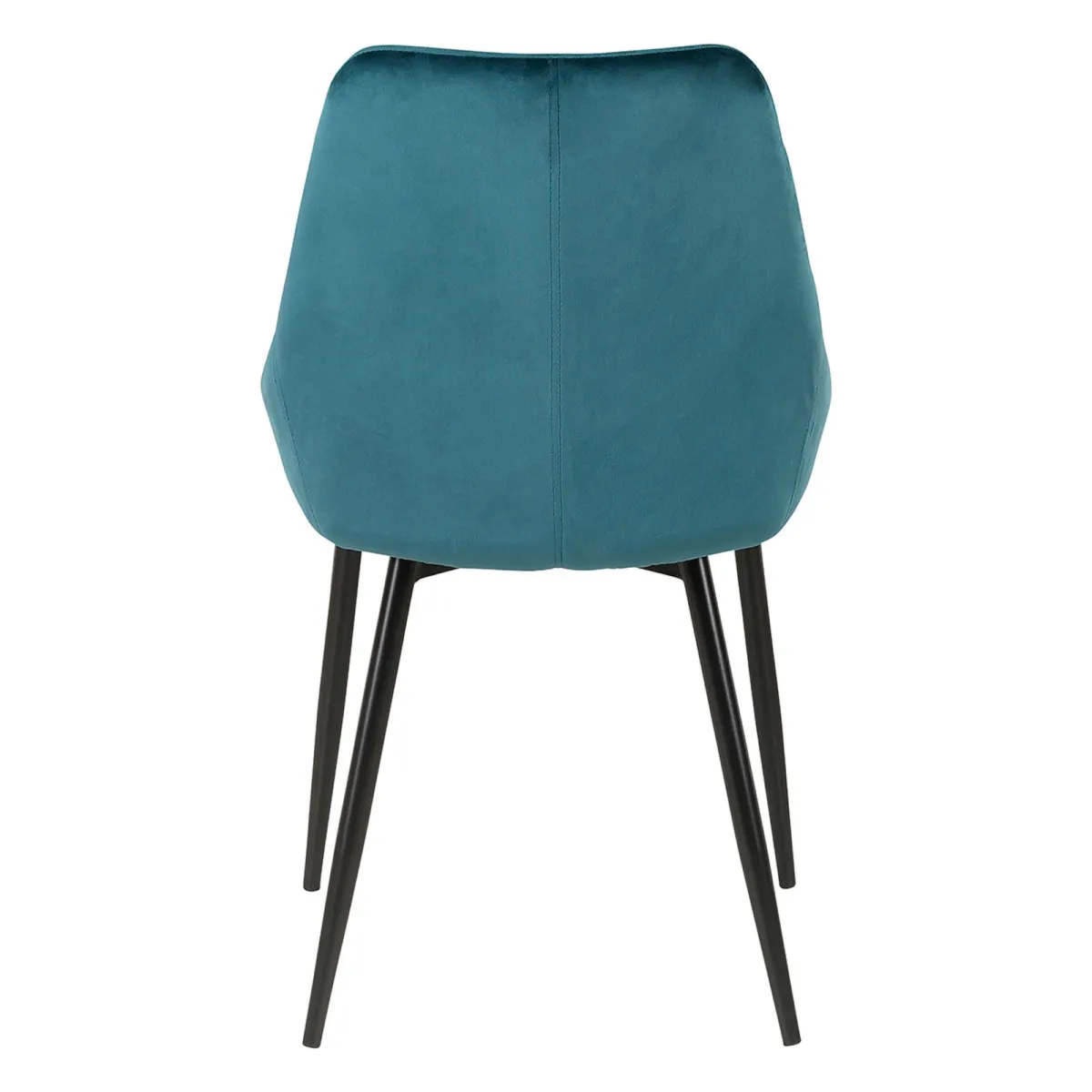 LOT DE 2  Chaise en velours bleu - LxPxH:48 x 55 x 84 cm BARI