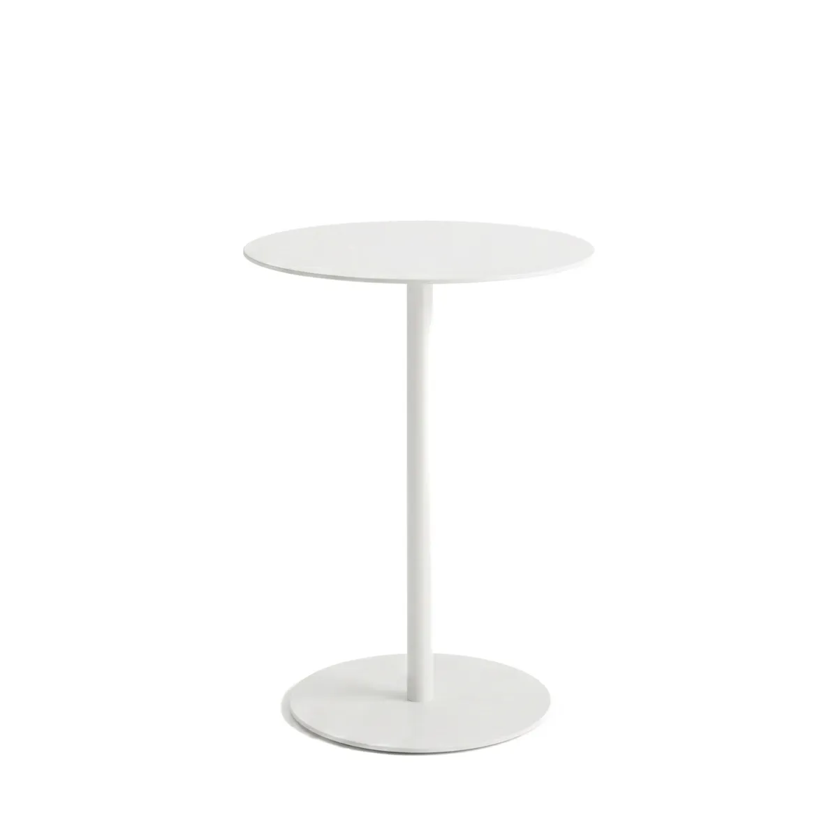 Tavolino in metallo (H53 cm) Lugani Bianco