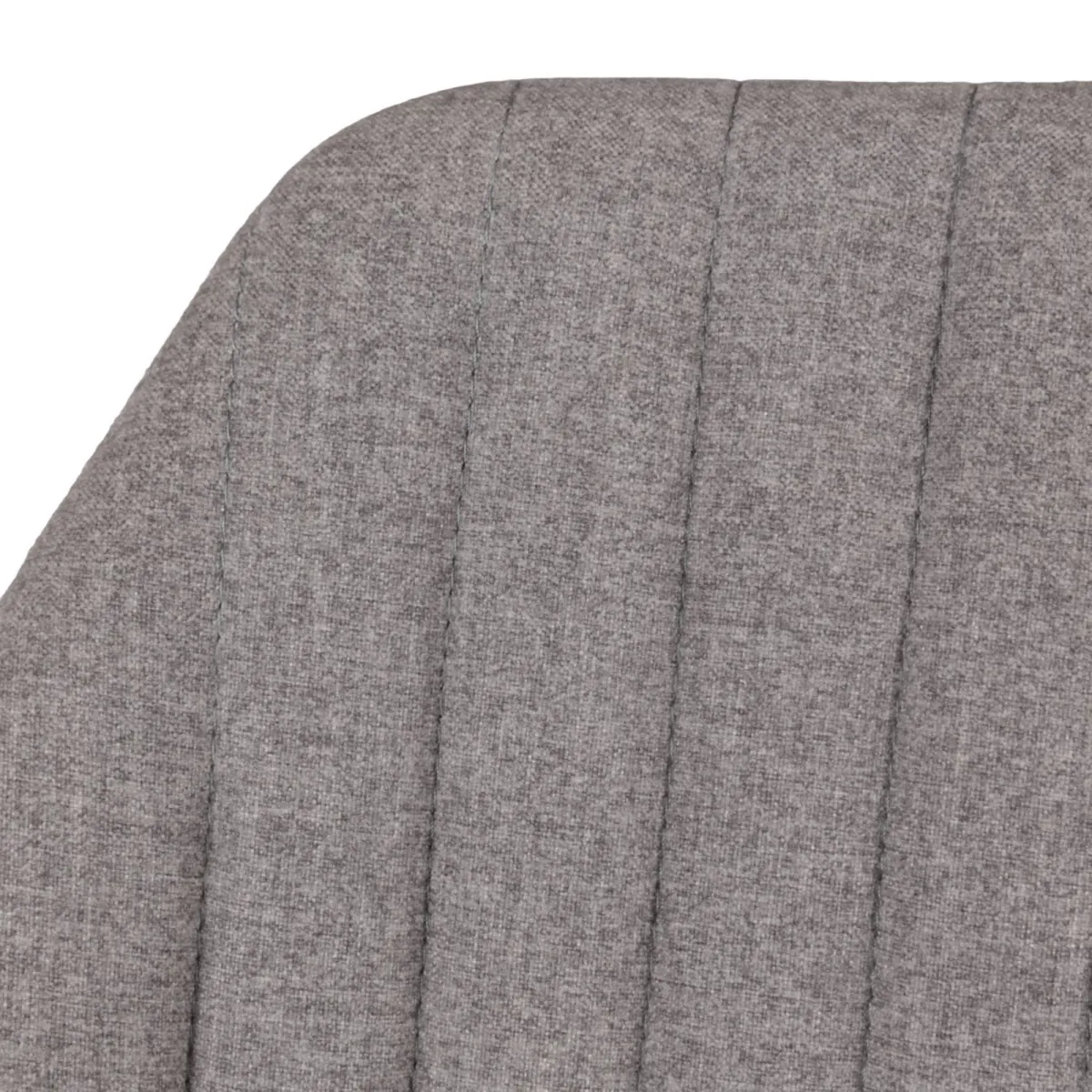 Lot de 2 chaises îlot central pivotantes avec dossier tissu (Assise 64cm) Zila Gris clair