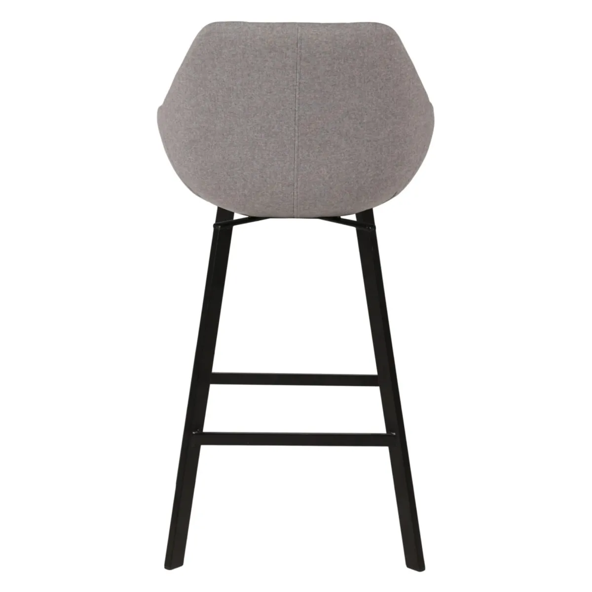 Set di 2 sedie per isola centrale girevoli con schienale in tessuto (Altezza seduta 64cm) Zila Grigio chiaro