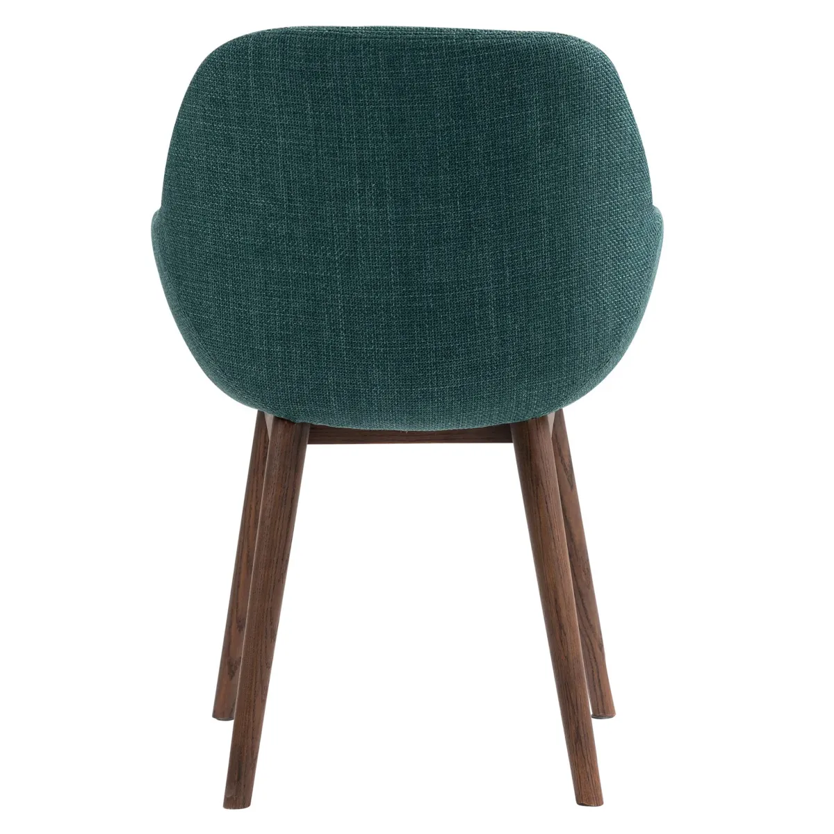 Lot de 2 chaises de salle à manger tissu (Assise 48 cm) Elia Vert émeraude