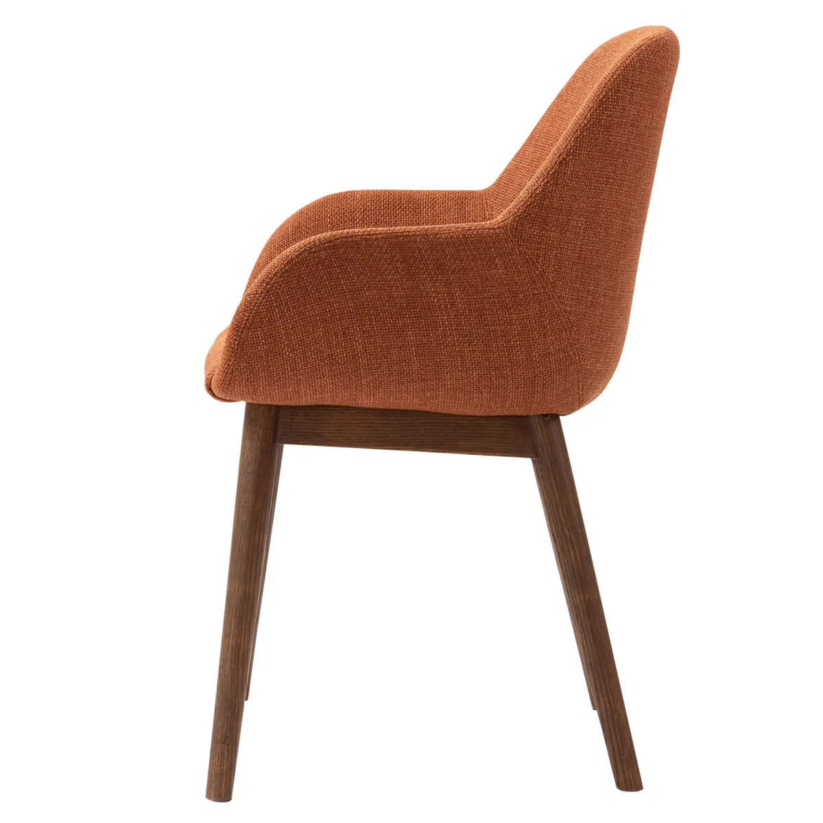 Set di 2 sedie da pranzo in tessuto (seduta 48 cm) Elia Caramello