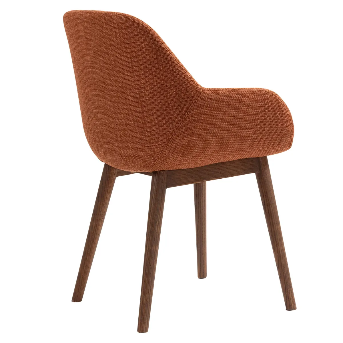 Set di 2 sedie da pranzo in tessuto (seduta 48 cm) Elia Caramello