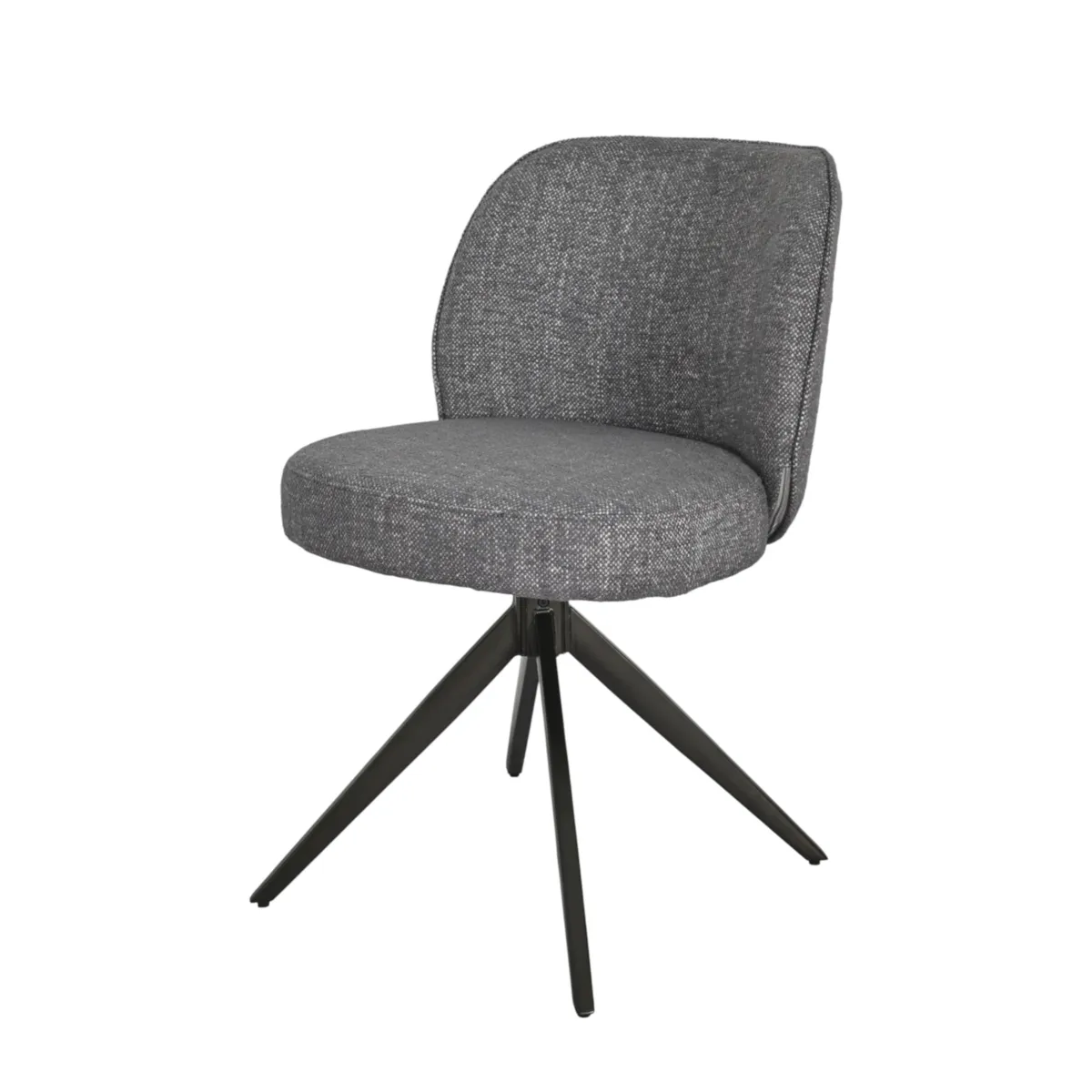 Set di 2 sedie da pranzo girevoli (seduta 51 cm) Spina Grigio