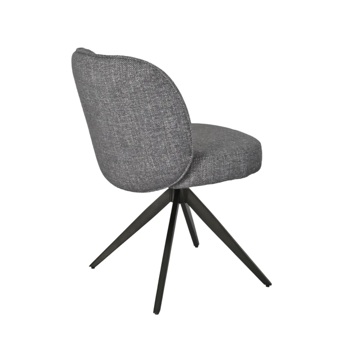 Set di 2 sedie da pranzo girevoli (seduta 51 cm) Spina Grigio