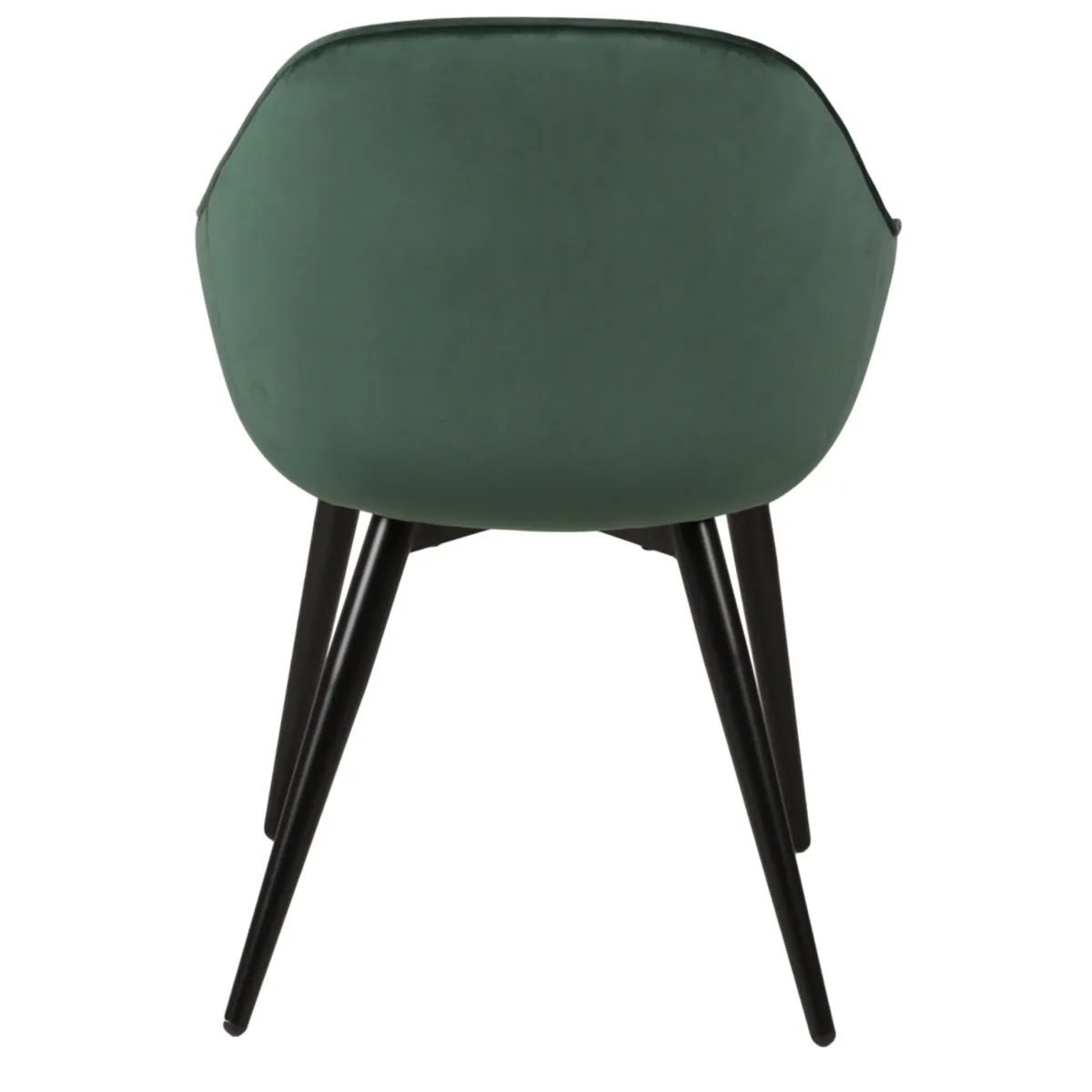 Set di 2 poltrone in velluto (seduta 47 cm) Juno Verde scuro
