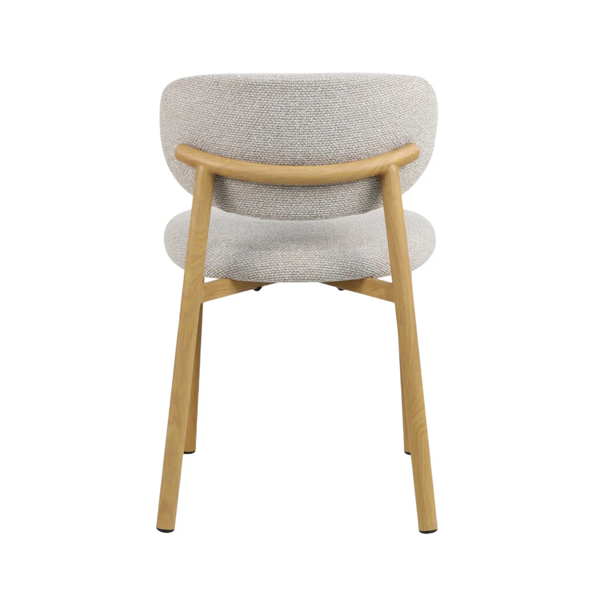 Set di 2 sedie da pranzo in tessuto (seduta 49 cm) Amal Grigio chiaro