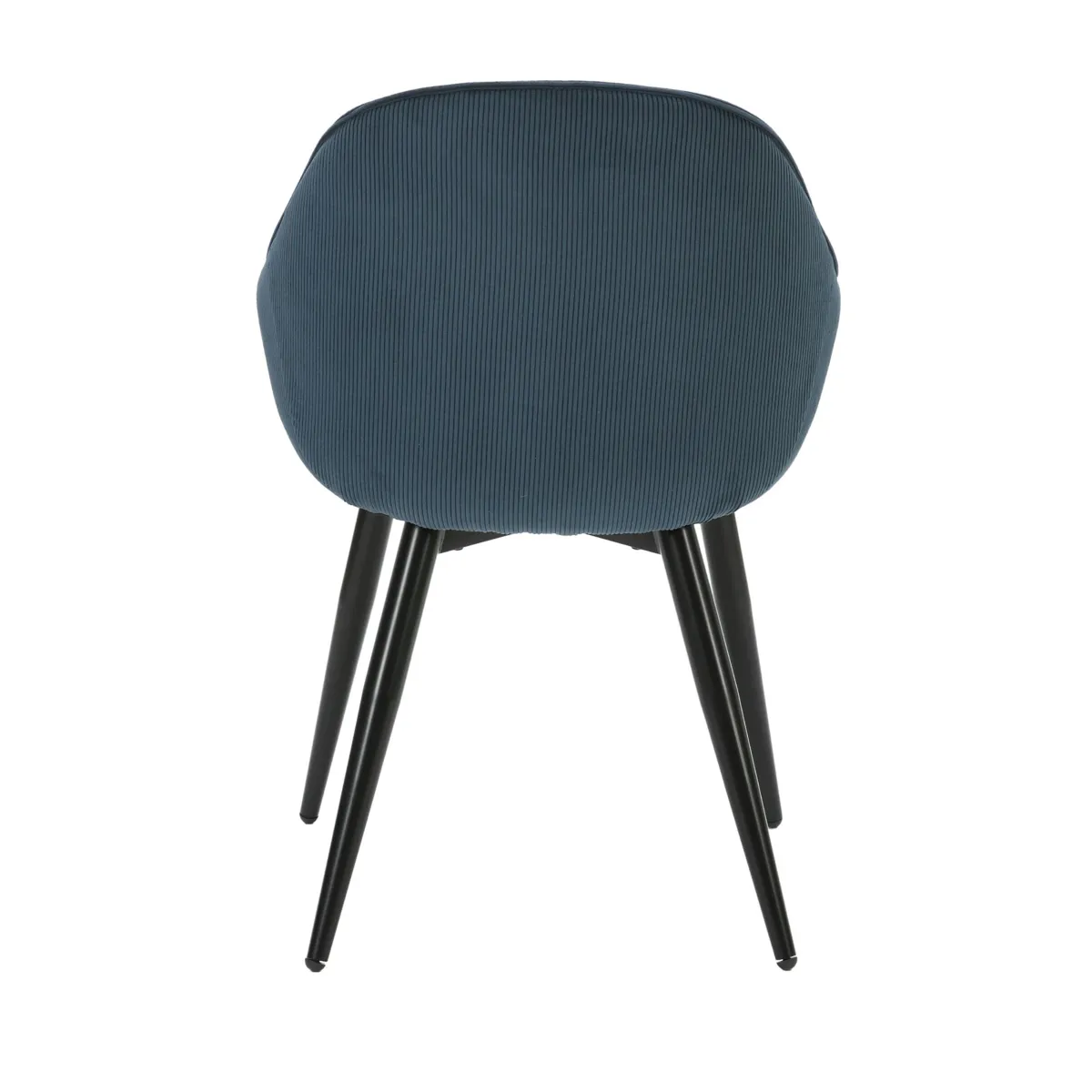 Set di 2 poltrone in velluto a coste (seduta 47 cm) Juno Blu