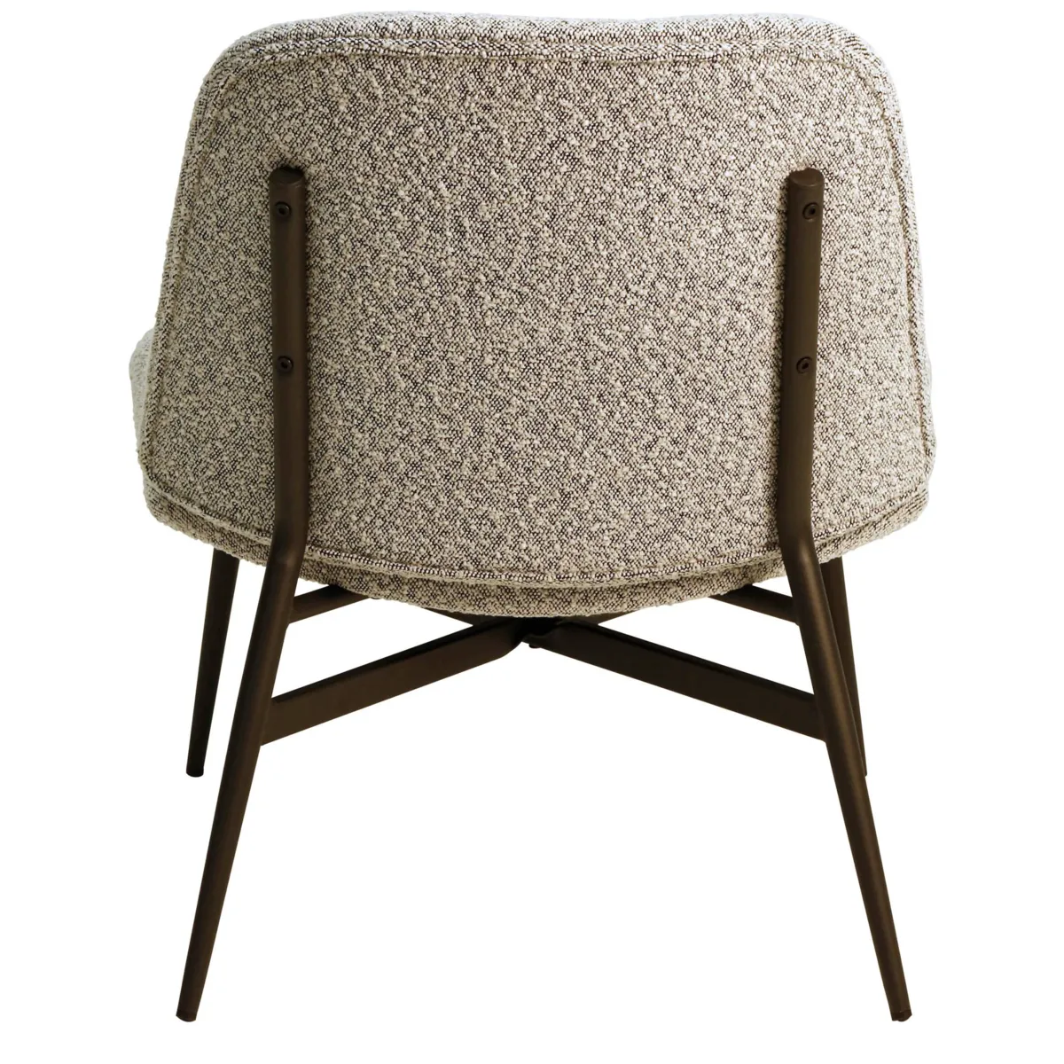 Set di 2 poltrone in bouclé (seduta 40 cm) Isla Grigio chiaro