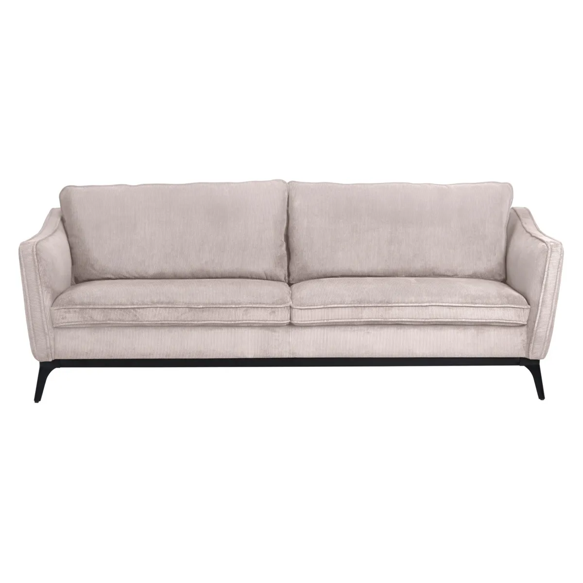 Divano a 3 posti in velluto a coste (206 cm) Owen Beige