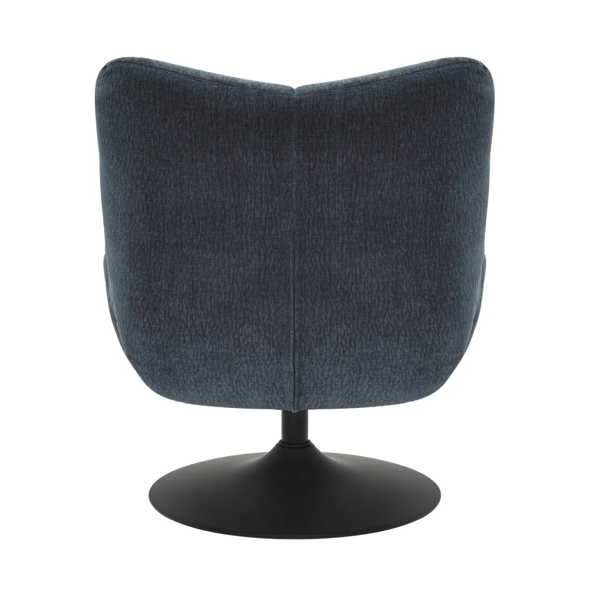 Poltrona girevole in tessuto testurizzato (seduta 46 cm) Axis Blu navy