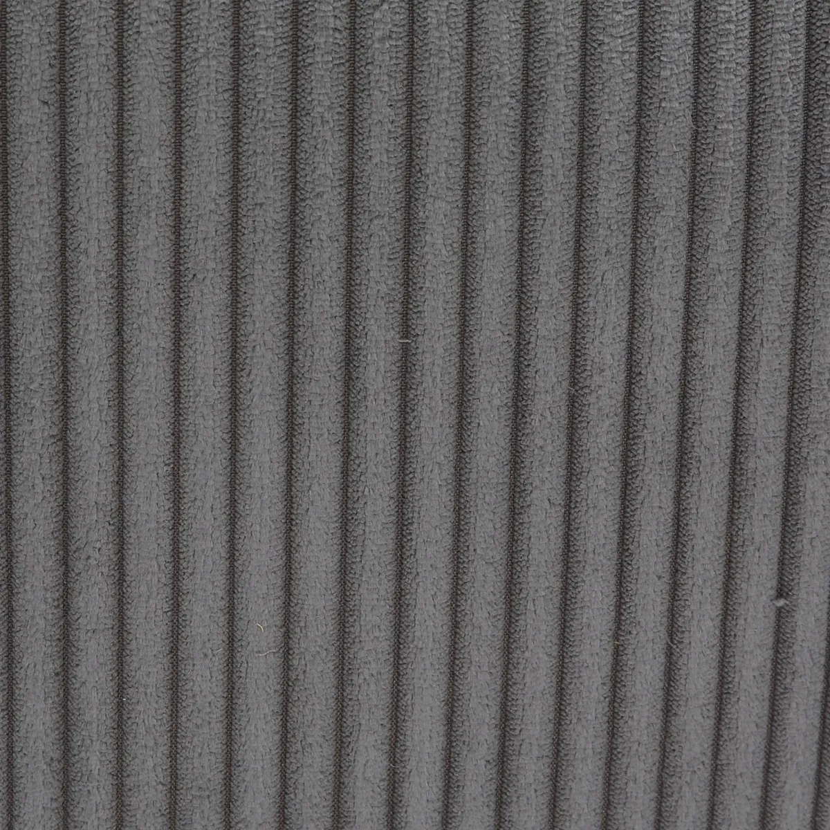 Poltrona girevole in velluto a coste (seduta 46 cm) Lomy Grigio
