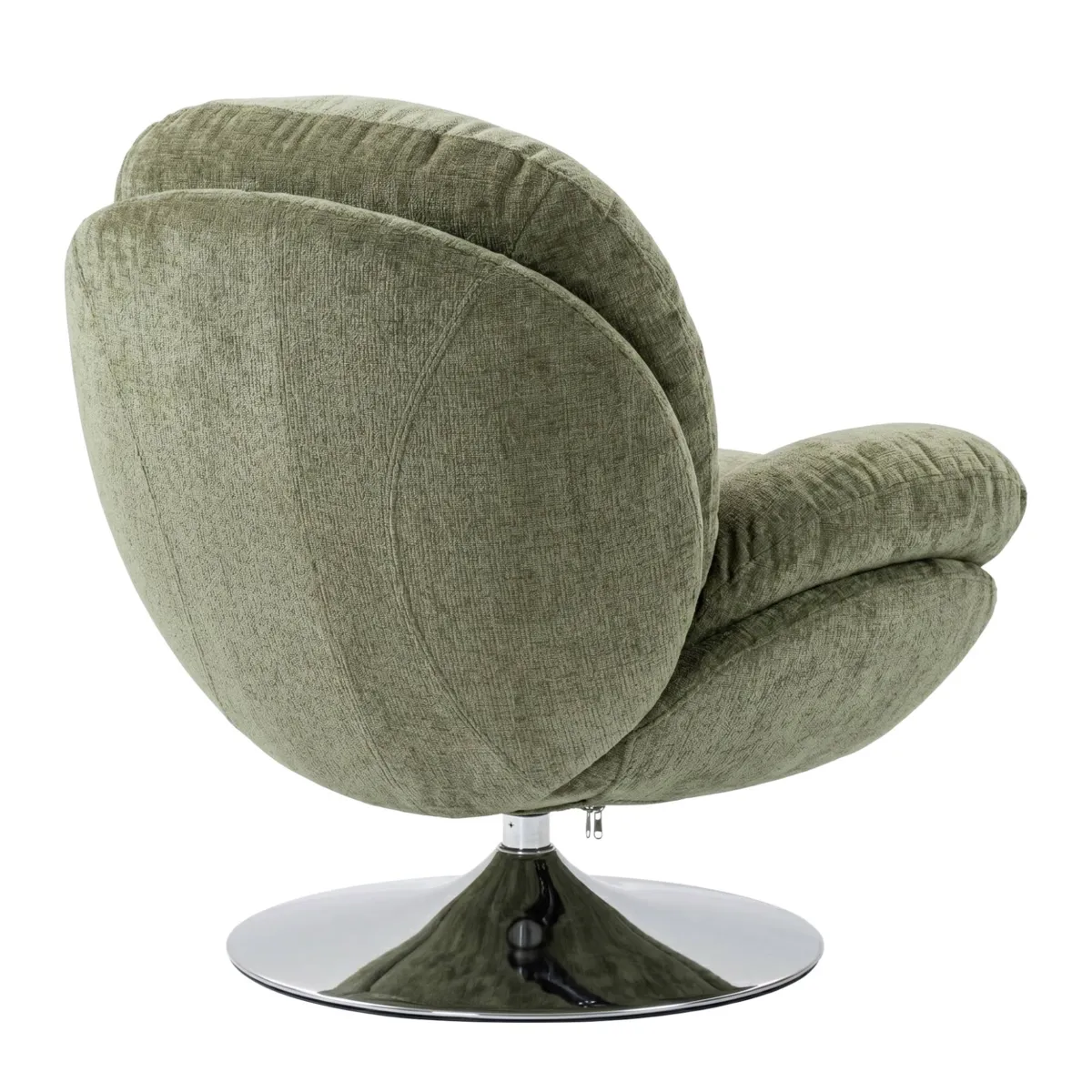 Poltrona girevole in tessuto (seduta 46 cm) Lomy Verde cachi
