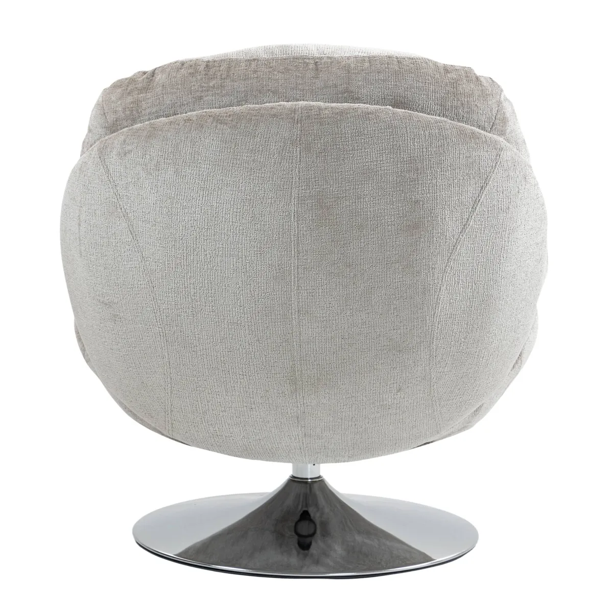 Poltrona girevole in tessuto (seduta 46 cm) Lomy Tortora
