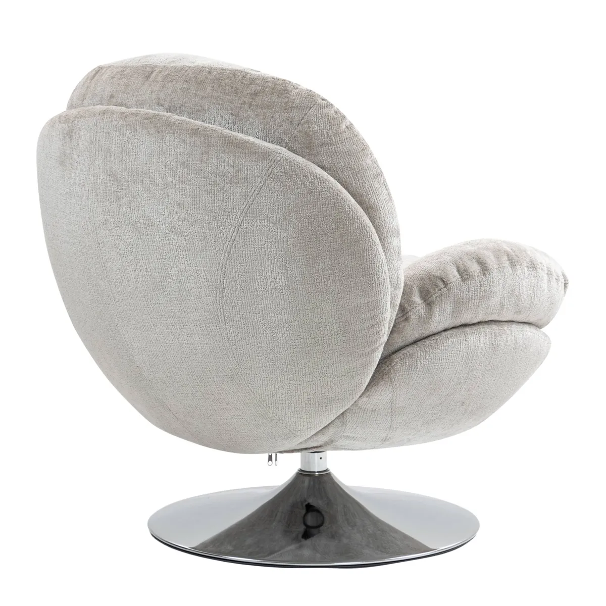 Fauteuil pivotant tissu (Assise 46 cm) Lomy Taupe
