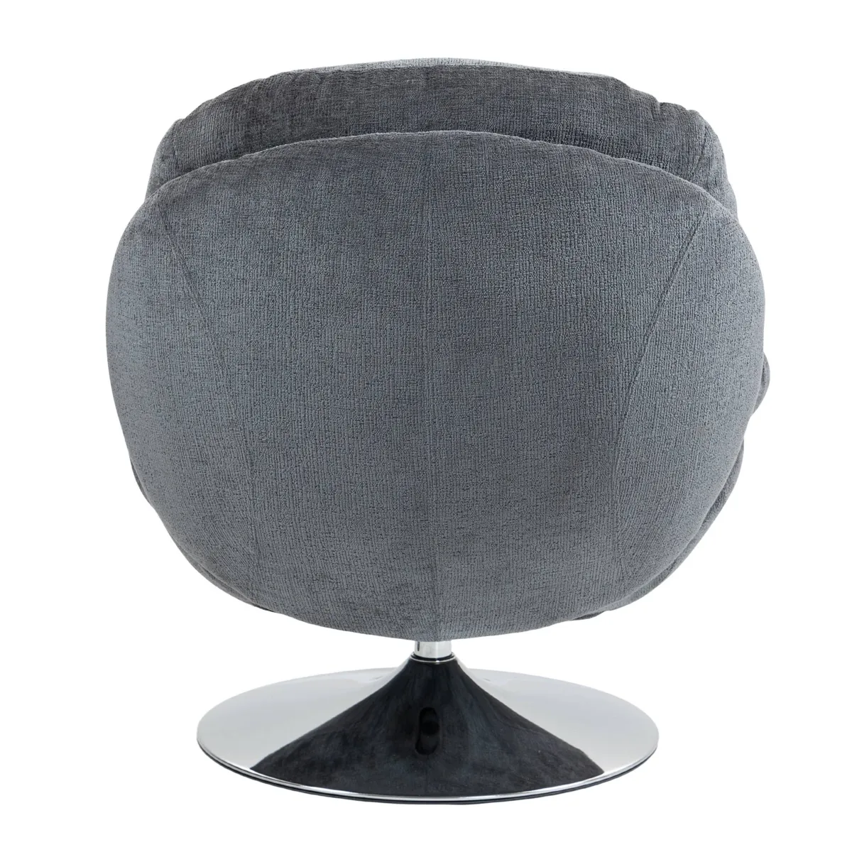 Poltrona girevole in tessuto (seduta 46 cm) Lomy Grigio scuro
