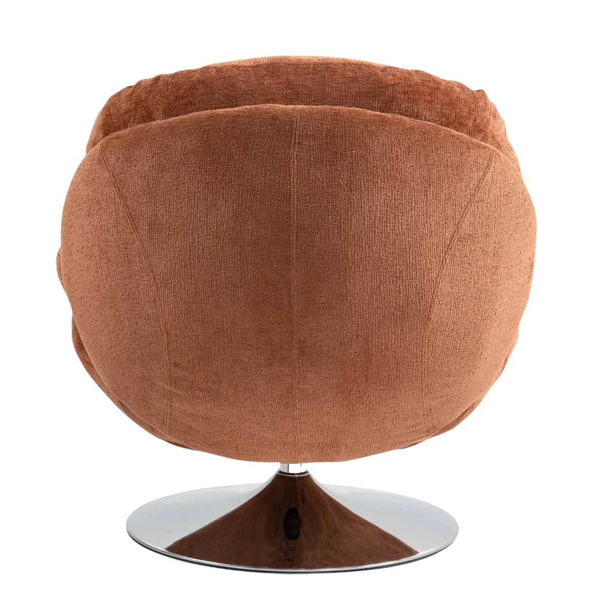 Poltrona girevole in tessuto (seduta 46 cm) Lomy Ruggine
