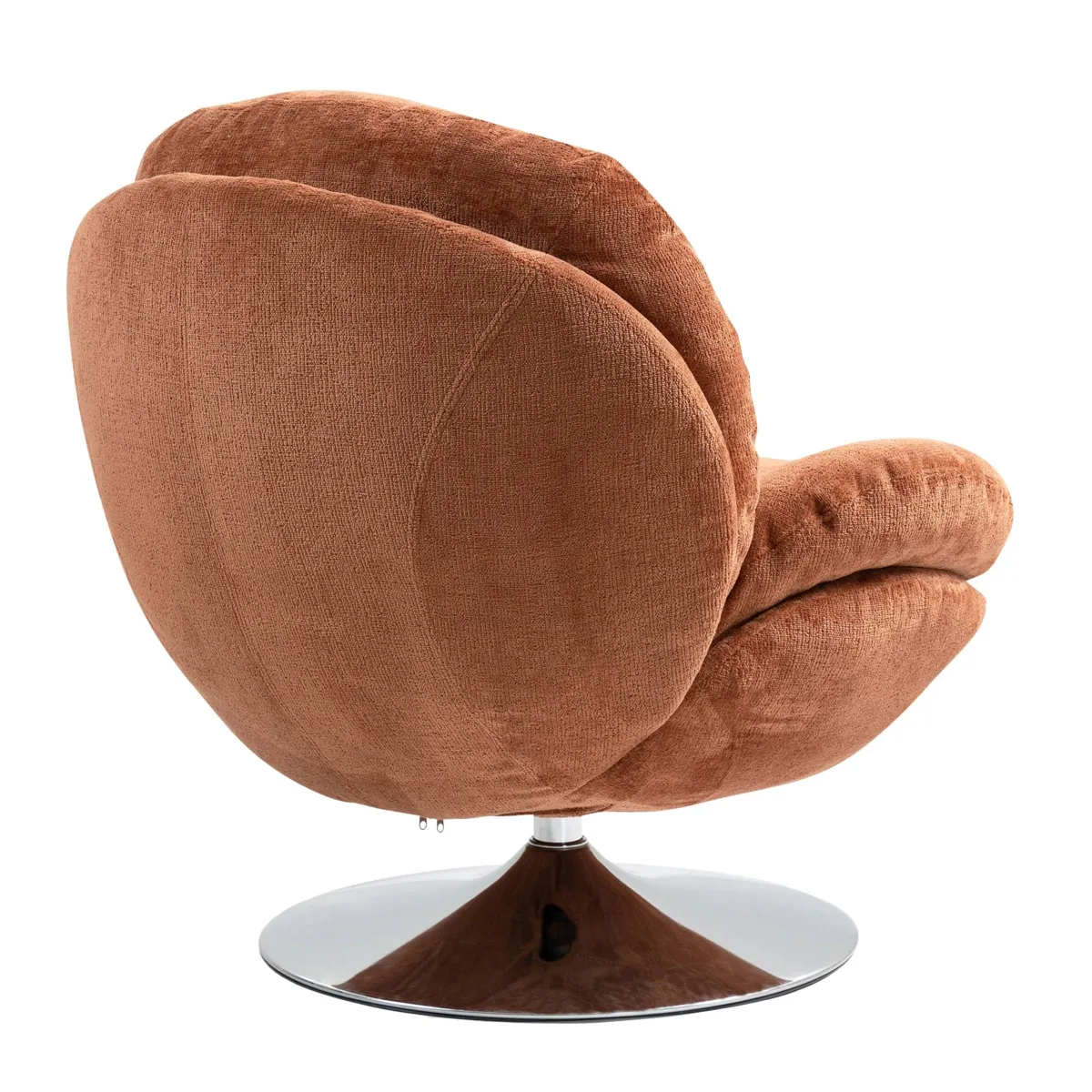 Poltrona girevole in tessuto (seduta 46 cm) Lomy Ruggine
