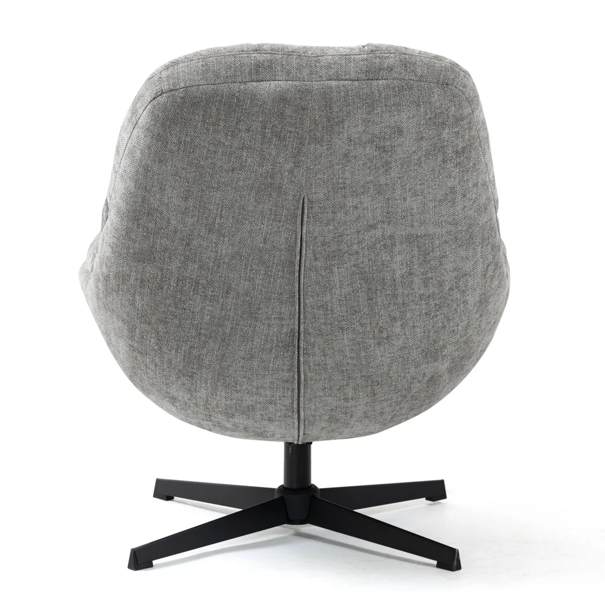 Poltrona girevole in tessuto (seduta 47 cm) Rezo Grigio chiaro

