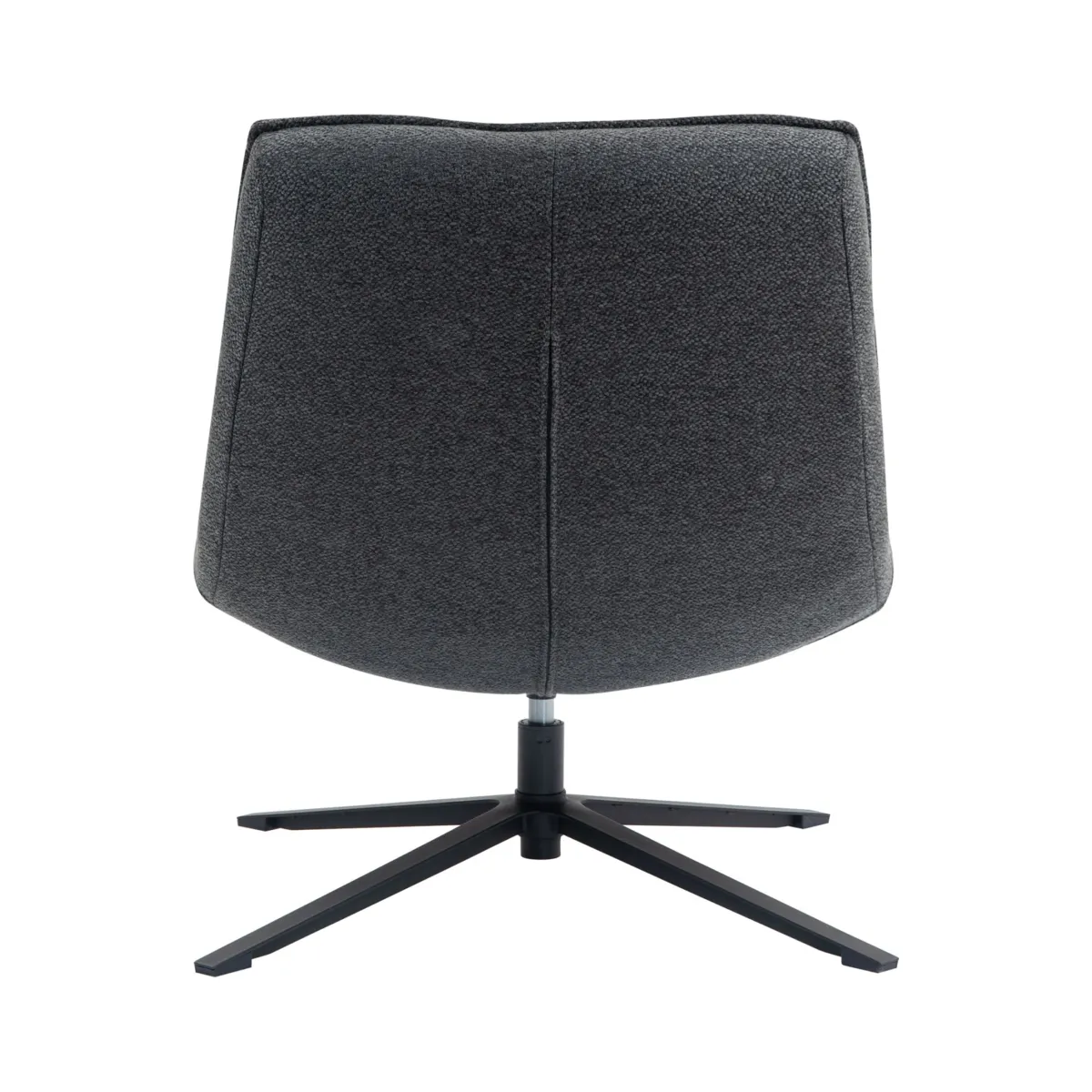 Poltrona girevole in tessuto (seduta 43 cm) Oxxo Grigio antracite