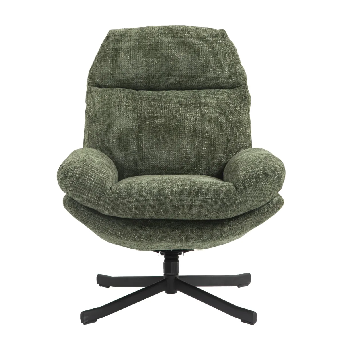 Poltrona girevole in tessuto (seduta 49 cm) Moor Verde scuro
