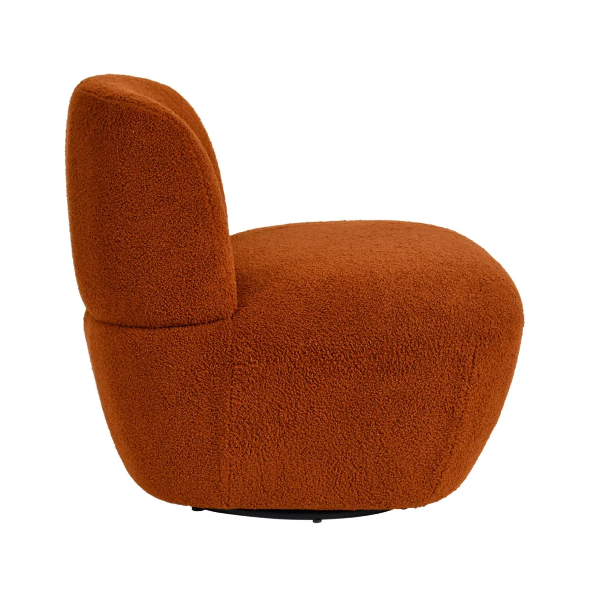 Fauteuil pivotant bouclette (Assise 45 cm) Nyxor Terracotta