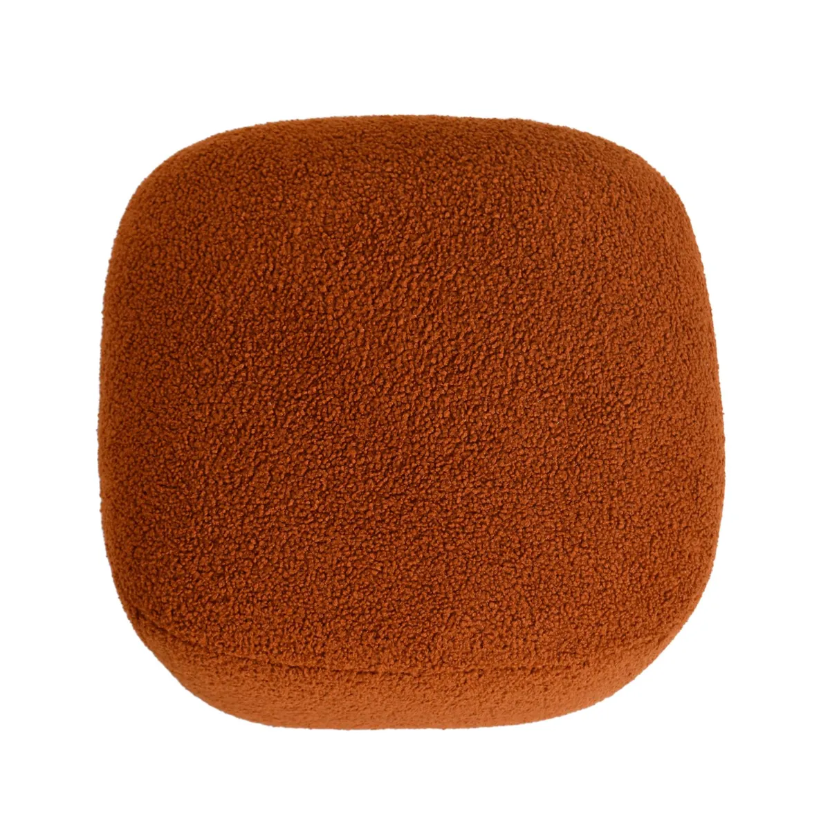 Pouf in bouclé (H43 cm) Nyxor Terracotta